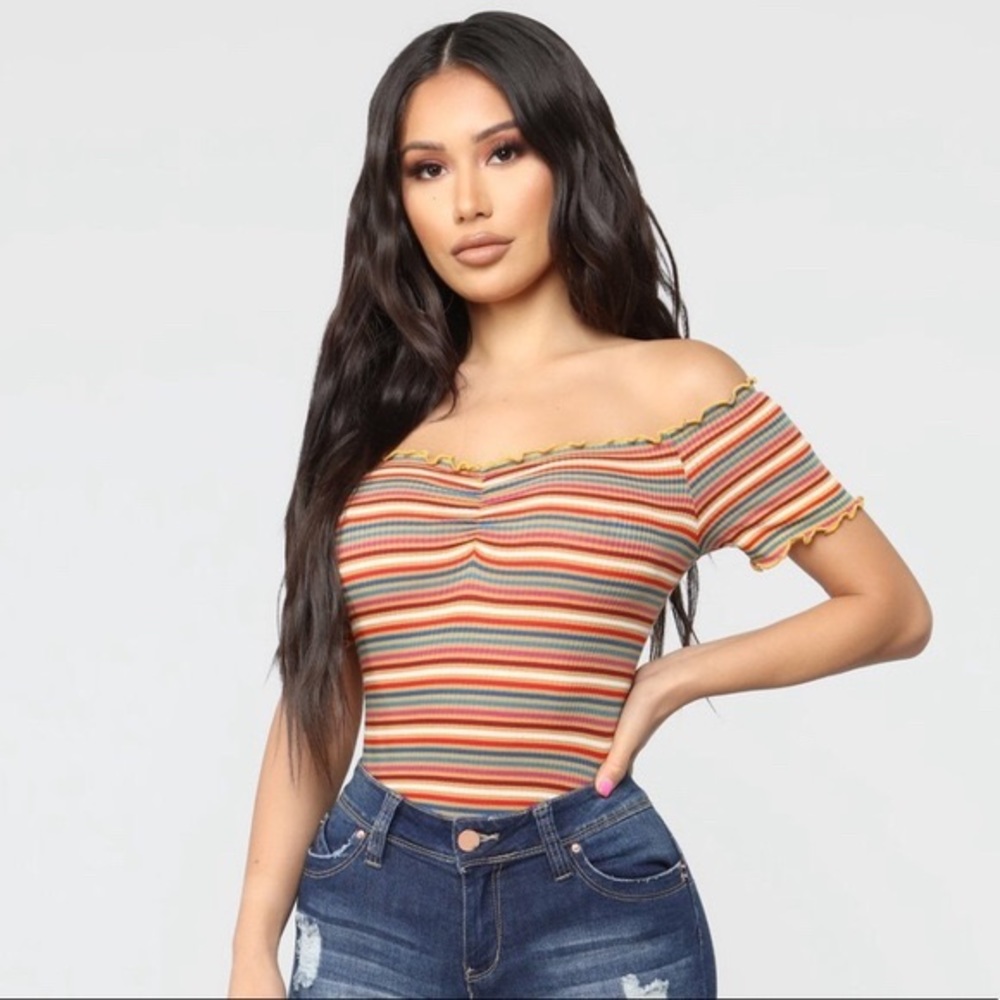 Fashion Nova Off The Shoulder Crop Top